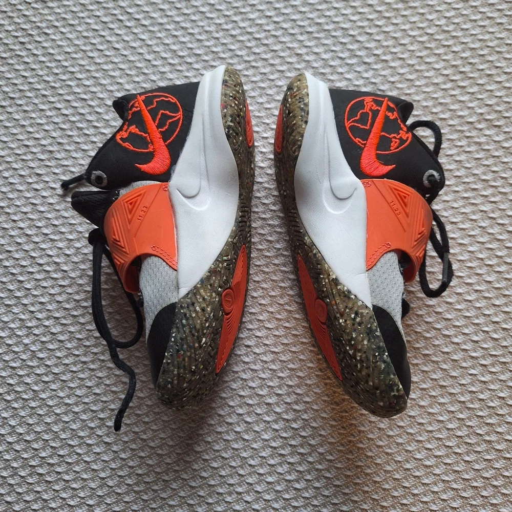 Nike Kids' Sneakers in Orange, Black, and Gray